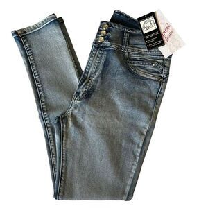 DANESI JEANS Womens Butt Lifter Technology High Rise 15 Stretch Blue Skinny Jean